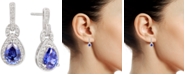 Macy's Tanzanite (1-1/4 ct. t.w.) & Diamond (1/3 ct. t.w.) Drop Earrings in 14k White Gold